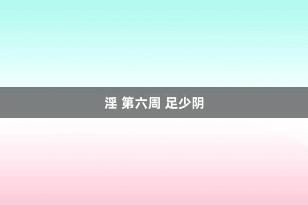 淫 第六周 足少阴